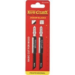 T-shank Jigsaw For Wood 3mm 8tpi 100mm 2pc